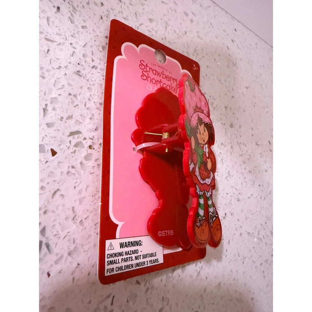 Strawberry Shortcake Claw Hair Clip H.E.R. Accessories Red Acrylic Guitar NWT - Picture 2 of 5